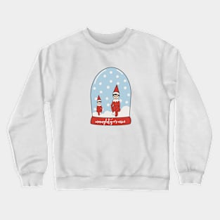 Elf on the shelfslow globe Crewneck Sweatshirt